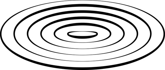 Fototapeta na wymiar Oval icons with lines. Geometric shape