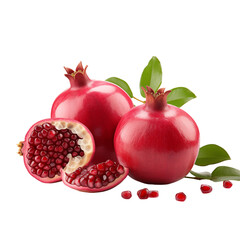 pomegranate isolated on isolated transparent background, png file