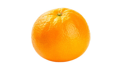 Ripe orange isolated on transparent background.
