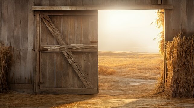 exit open barn door