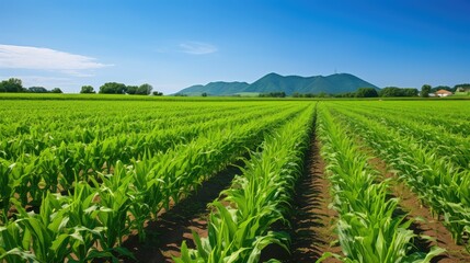 Fototapeta na wymiar field corn farm