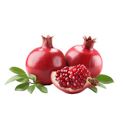 pomegranate isolated on isolated transparent background, png file