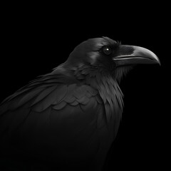 raven on a branch made by midjourney