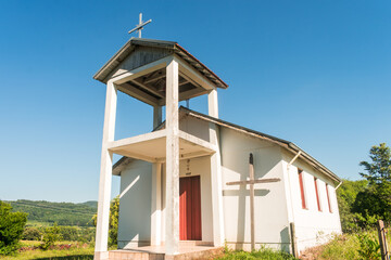 Catholic church from the Itagiba community in the countryside of Sao Francisco de Paula, Serra...