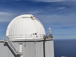 astronomical observatory on the top of the mountain