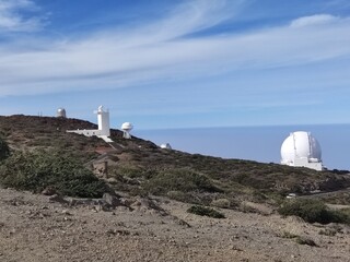 astronomical observatory on the top of the mountain