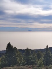 view of the sea and mountains