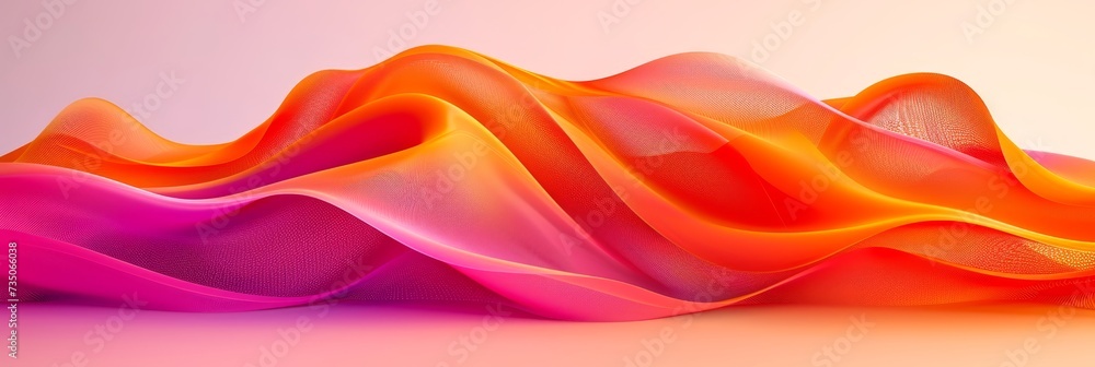 Poster vibrant abstract wave lines background for keynote or presentation design on light background