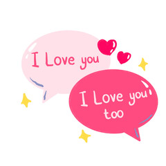 Love Chat Illustration