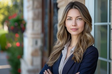 Confident Female Real Estate Agent Portrait
A professional female real estate agent poses confidently, showcasing expertise and approachability.
