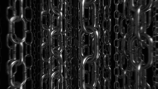 Black and White Metal Chains Background