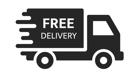 Delivery truck icon. Shipping, logistic, express delivery, free delivery.