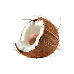 coconut isolated on transparent background