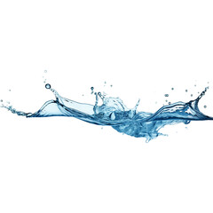 water splash isolated on transparent background