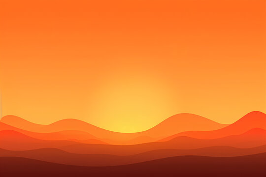 sunset over mountains made by midjourney