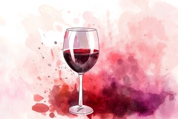 glass of wine made by midjourney