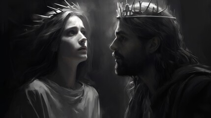 jesus in crown of thorns