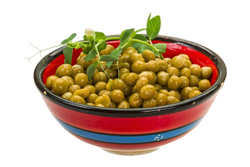 Marinated green peas