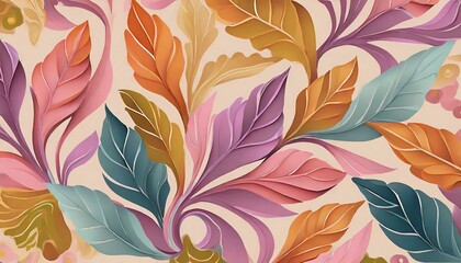 Colorful leaves. Background, graphics, wallpaper