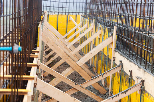 Casseforme in legno per getti in calcestruzzo armato