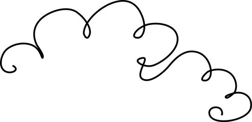 Cloud icon in thin line style