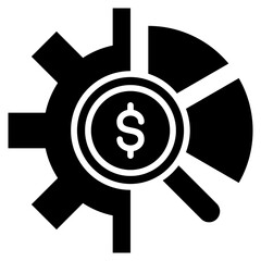 Monitor Expenses Glyph Icon