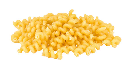 italian pasta (macaroni) isolated on white background