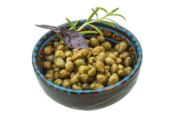 Capers in the bowl