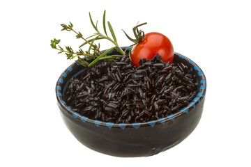 Black boiled rice