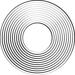 Fototapeta premium Concentric circles. Round line pattern
