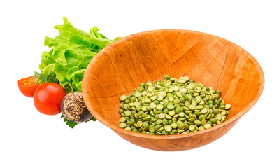Dry green peas