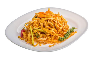 Fried noodles with vegetables