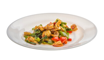 Seafood with vegetables