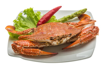 Boiled crab