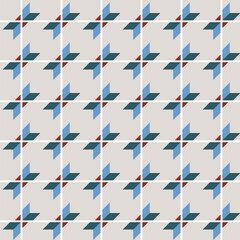 Free vector illustration of tiles textured pattern
