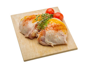 Raw chicken thigh