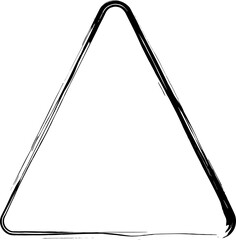 Brush rounded triangle. Concept art