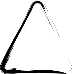 Brush rounded triangle. Concept art