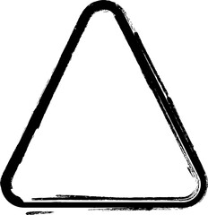 Brush rounded triangle. Concept art