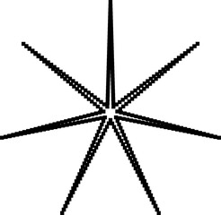 Star pixel icon. Geometric for design