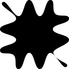 Zig zag edge square and circle shapes. Elements decoration