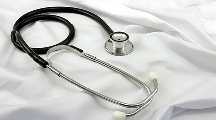 Stethoscope on White Doctor's Coat
