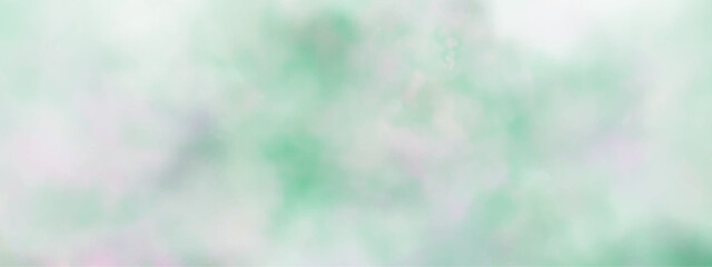 Abstract colorful watercolor paint pastel tone blue green  background, blue-green and white watercolor background with abstract cloudy sky concept 