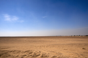 sand dunes at sunset in the siwa desert, Siwa, Egypt. - obrazy, fototapety, plakaty