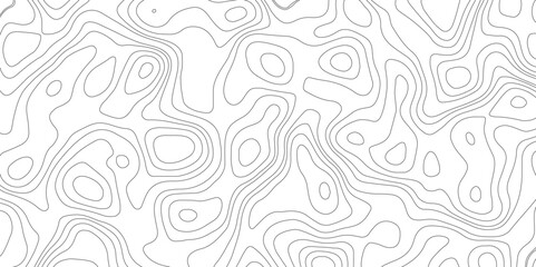 Topographic map background geographic line map with elevation assignments. Modern design with White background with topographic wavy pattern design.paper texture Imitation of a geographical map shades