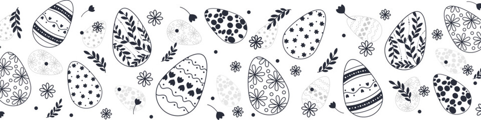 Easter eggs. Easter eggs background. Easter eggs decoration