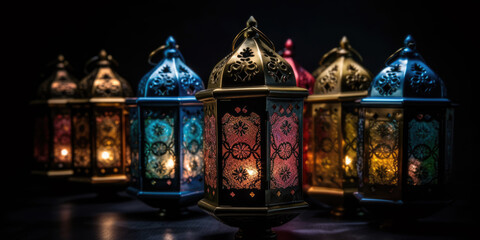 Ramadan kareem lanterns. Arabic Lanterns