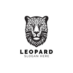 Bold Black and White Leopard Logo for a Modern Brand Identity Design