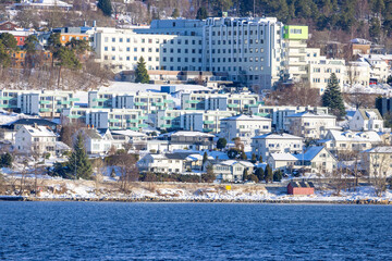 View of Molde port from the sea