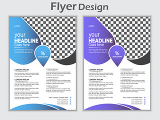 collection of modern design  flyer design layout template with rectangle shape graphic elements and space for photo background.